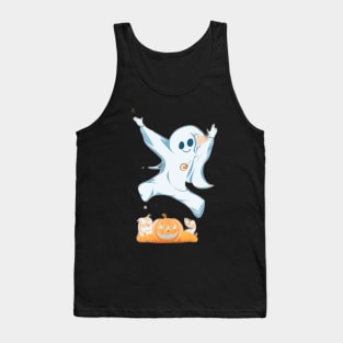 Ghost and a pumpkin Tank Top